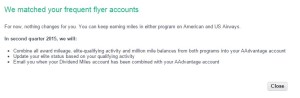 aadvantage combine acct confirm popup