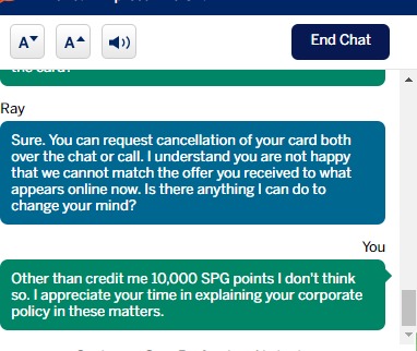 Amex chat 5